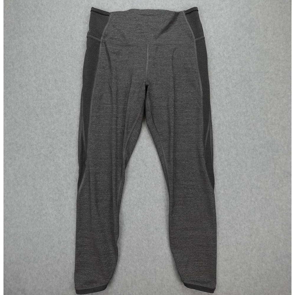 Lululemon Leggings Womens 10 Gray High Rise Athletic Gym Running Athleisure